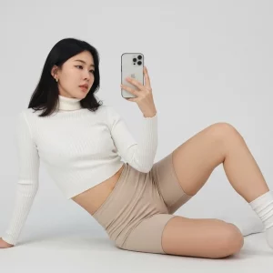 Visualprompt.org beige short leggings 71b5591b76