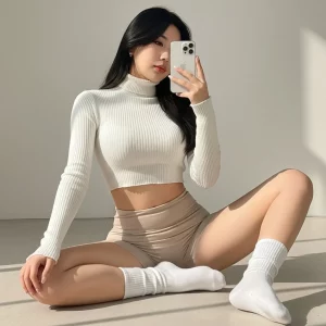 Visualprompt.org beige short leggings 750a68ac18