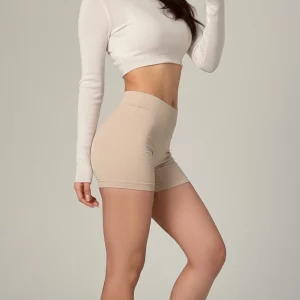 Visualprompt.org beige short leggings f53aae64e2