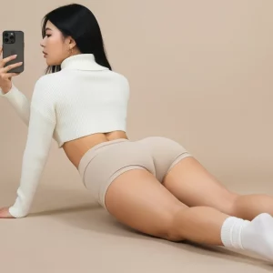 Visualprompt.org beige short leggings fdadce0745