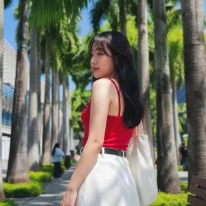Visualprompt.org realistic ai girl wearing a white denim skirt. 69f8669d86