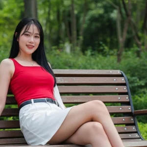 Visualprompt.org realistic ai girl wearing a white denim skirt. gm0ogrlntc