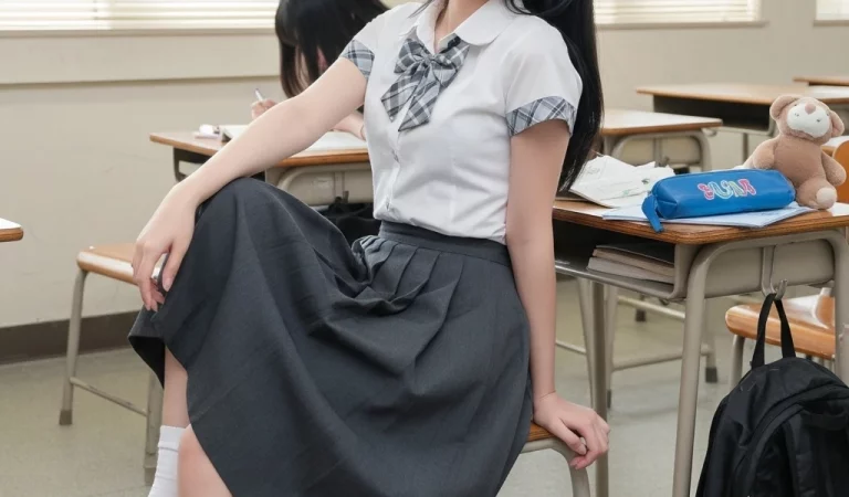 Ai image prompts for sitting poses in a chair one foot on chair rung pose