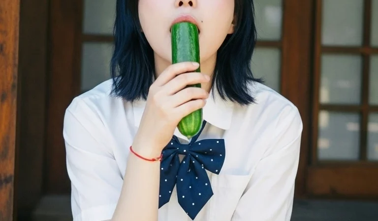 Japanese woman popsicle hanok portrait 98