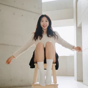 Visualprompt.org black flare skirt, knit top, and white socks snapshot 0d2240c16b
