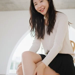 Visualprompt.org black flare skirt, knit top, and white socks snapshot 1c8cc27105