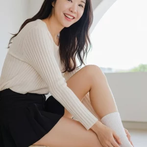 Visualprompt.org black flare skirt, knit top, and white socks snapshot 762cf0bfc3