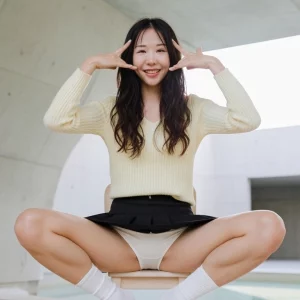 Visualprompt.org black flare skirt, knit top, and white socks snapshot c4577e0475
