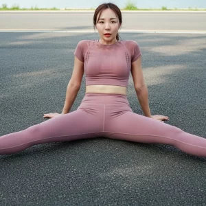 Visualprompt.org exercising at the han river wearing leggings. 6f4775cfff