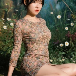 Visualprompt.org korean woman floral mini dress fantasy 07b6e776fe