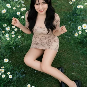 Visualprompt.org korean woman floral mini dress fantasy 458fd0b155