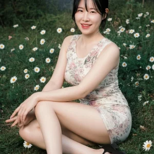 Visualprompt.org korean woman floral mini dress fantasy cfd0b1e2bd