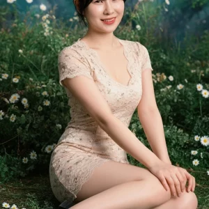 Visualprompt.org korean woman floral mini dress fantasy f1f5922112