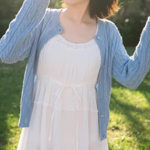 Visualprompt.org snapshot of a model in a chiffon one piece dress at a park 7a02e1039d