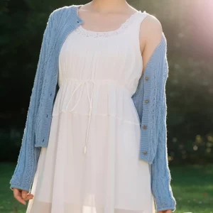 Visualprompt.org snapshot of a model in a chiffon one piece dress at a park 7a064c1e17