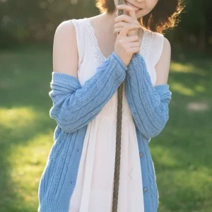 Visualprompt.org snapshot of a model in a chiffon one piece dress at a park 99861ada6a