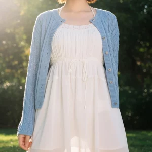 Visualprompt.org snapshot of a model in a chiffon one piece dress at a park e64c99a3c8