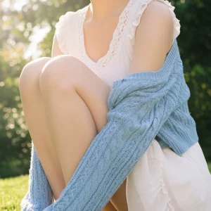 Visualprompt.org snapshot of a model in a chiffon one piece dress at a park e68ba0da5f