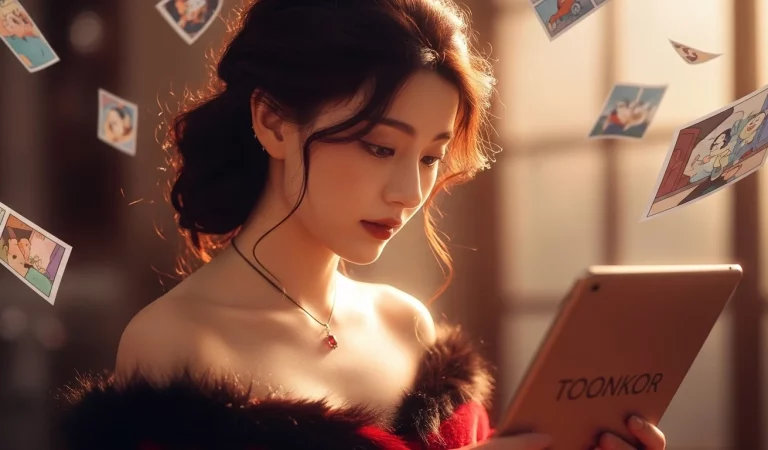 Watching toonkor on a tablet